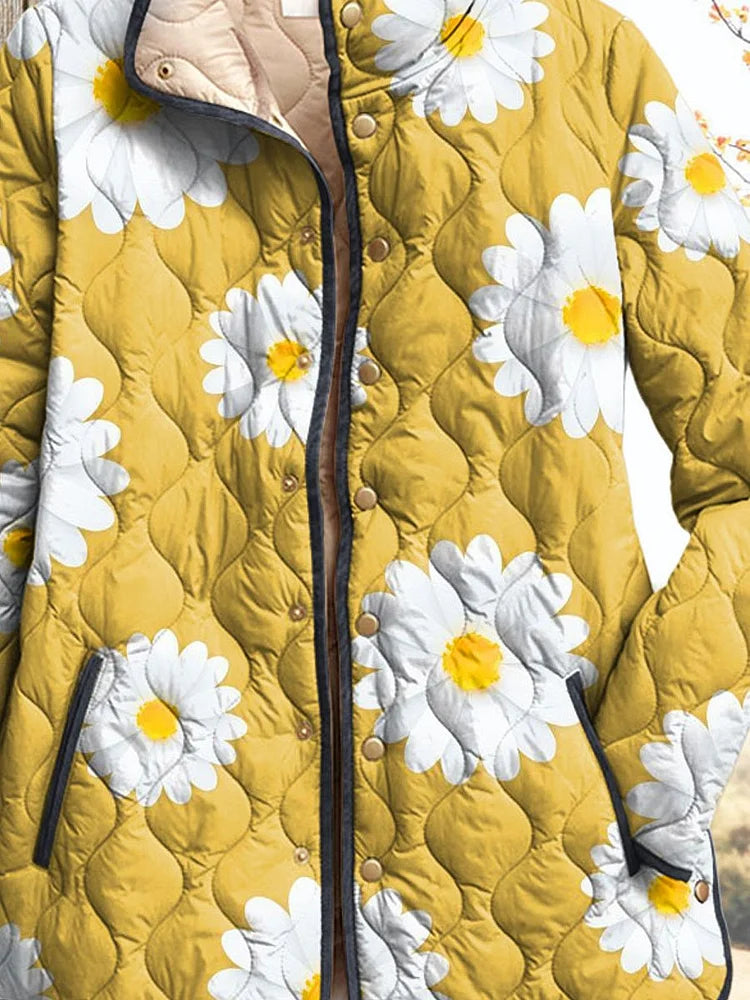 Women's Jacket with Charming Daisy Pattern (Pre-order, see description)