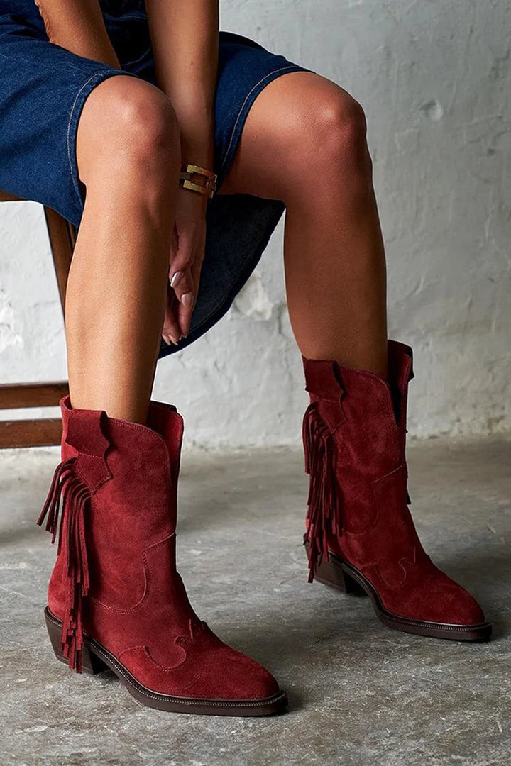 Ariane™ | Western Style Ankle Boots