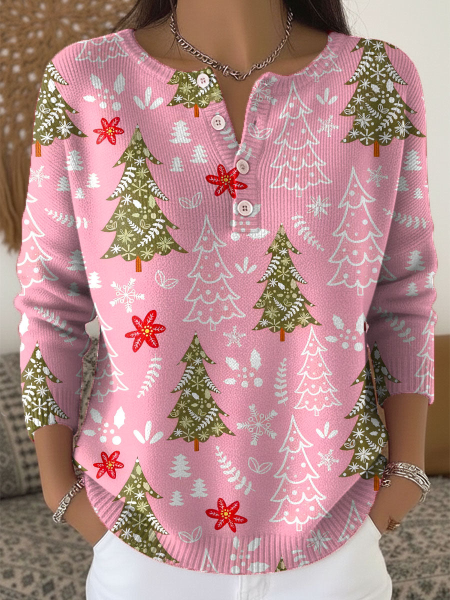 Mary – Christmas Sweater with Buttons