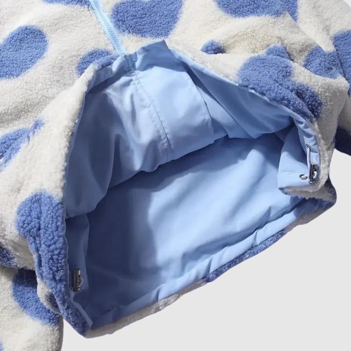 Thora | Fleece sweatshirt with heart print