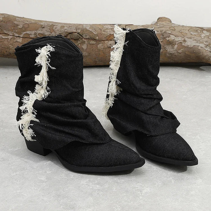 Kaia™ | Stylish Denim Boots