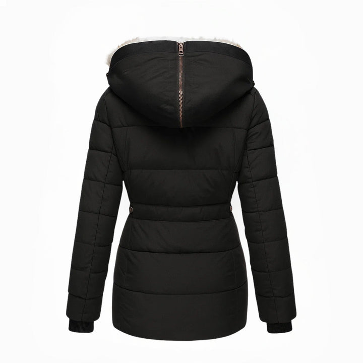 Agathe | Elegant Down Jacket with Warm Lining and Soft Hood