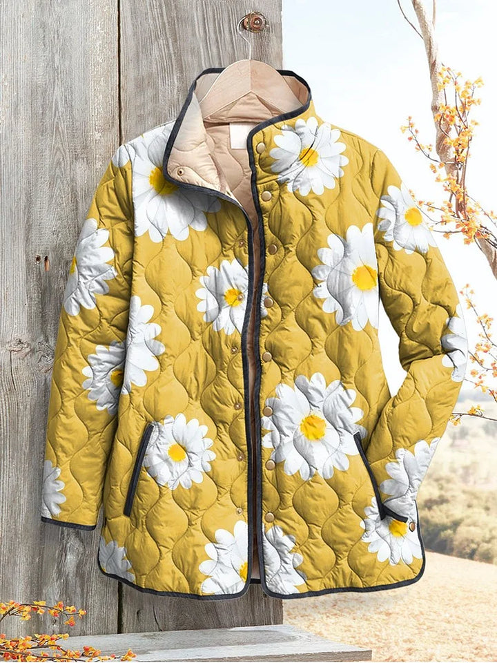 Women's Jacket with Charming Daisy Pattern (Pre-order, see description)