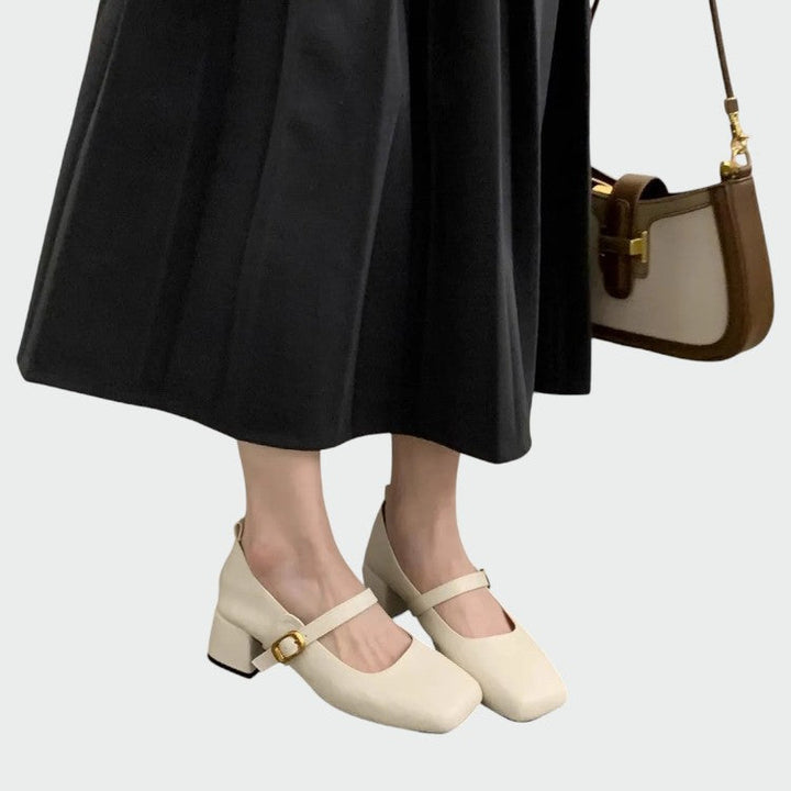 Mary Boutique™ – Square Tip High Heeled Mary Jane Shoes