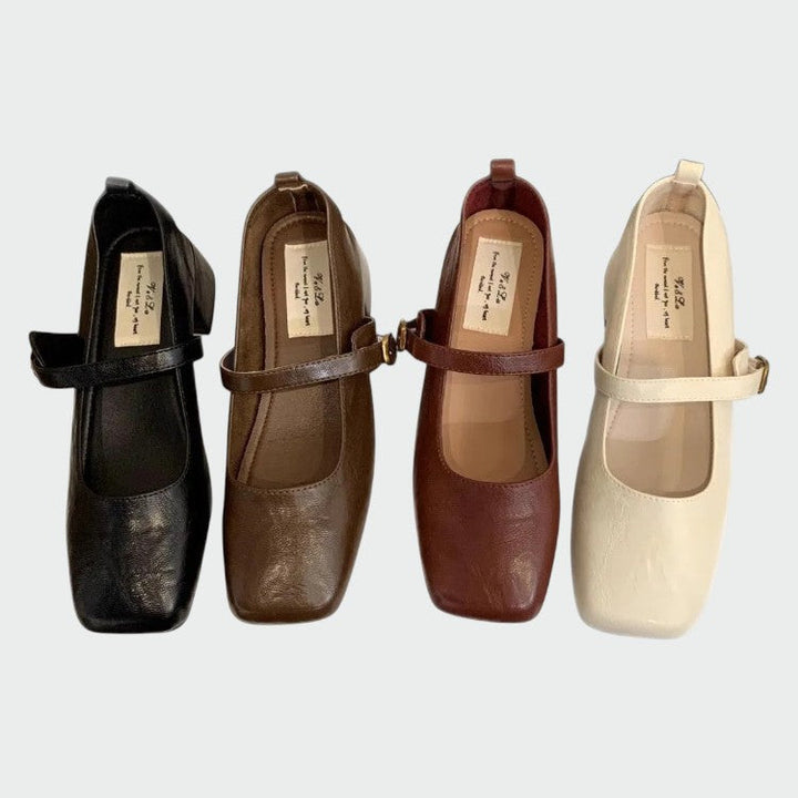 Mary Boutique™ – Square Tip High Heeled Mary Jane Shoes