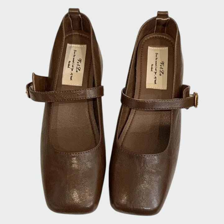 Mary Boutique™ – Square Tip High Heeled Mary Jane Shoes