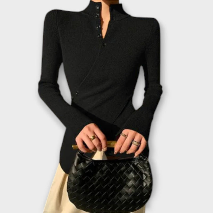 Michiko – Elegant Slim Fit Knitted Sweater