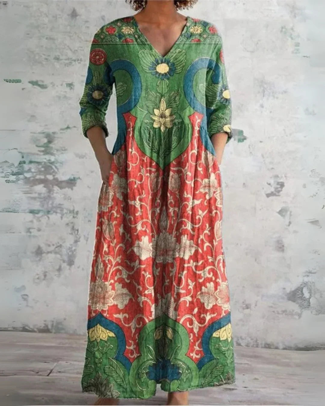 Seraphine | Vintage Floral Maxi Dress