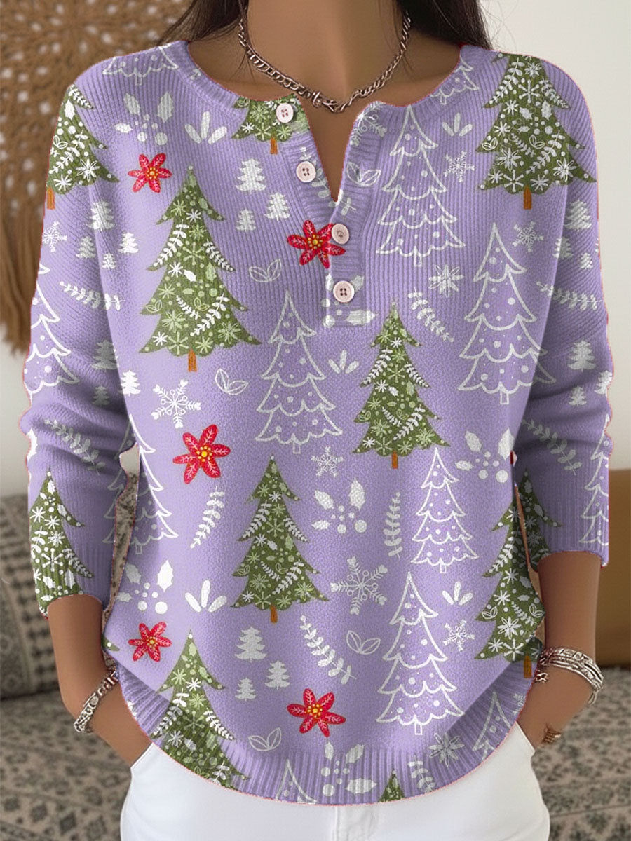 Mary – Christmas Sweater with Buttons