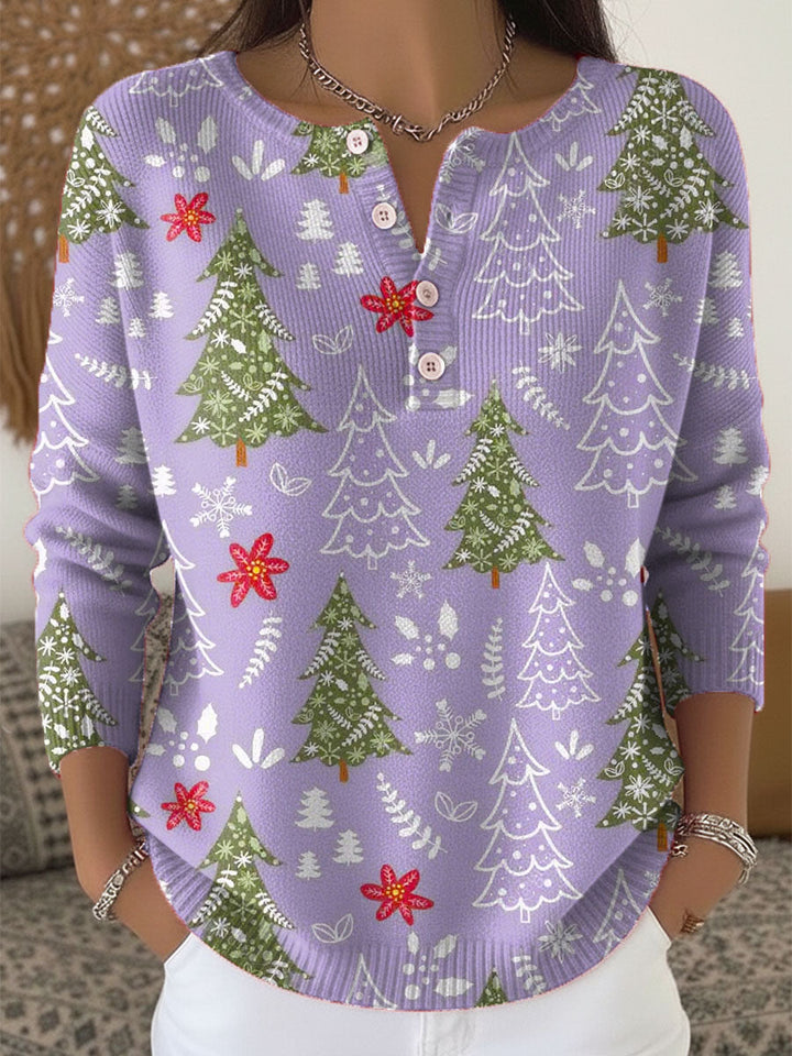 Mary – Christmas Sweater with Buttons