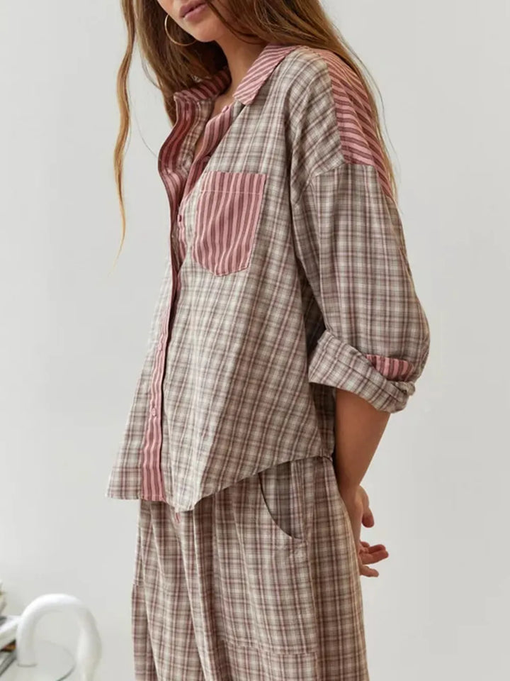 Sophie™ | Two-Piece Checkered Pajama