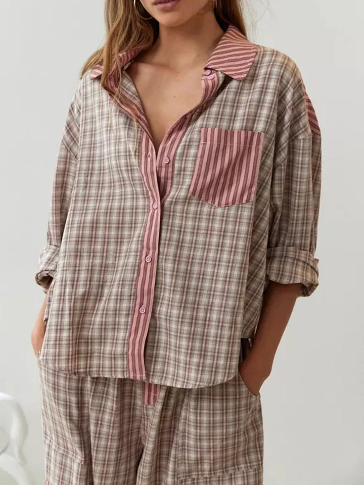 Sophie™ | Two-Piece Checkered Pajama