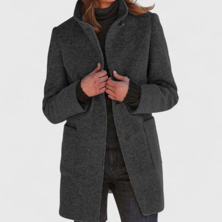 Elena | Classic Wool Blend Coat