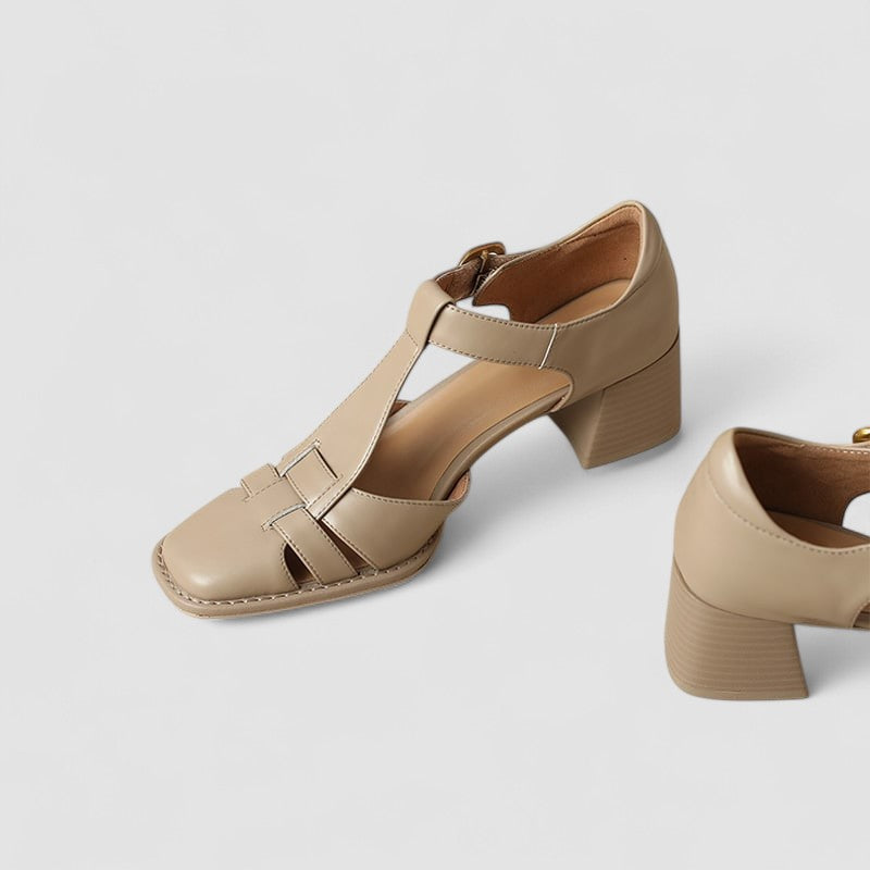Mary Boutique™ – Orthopedic T-Strap Block Heels