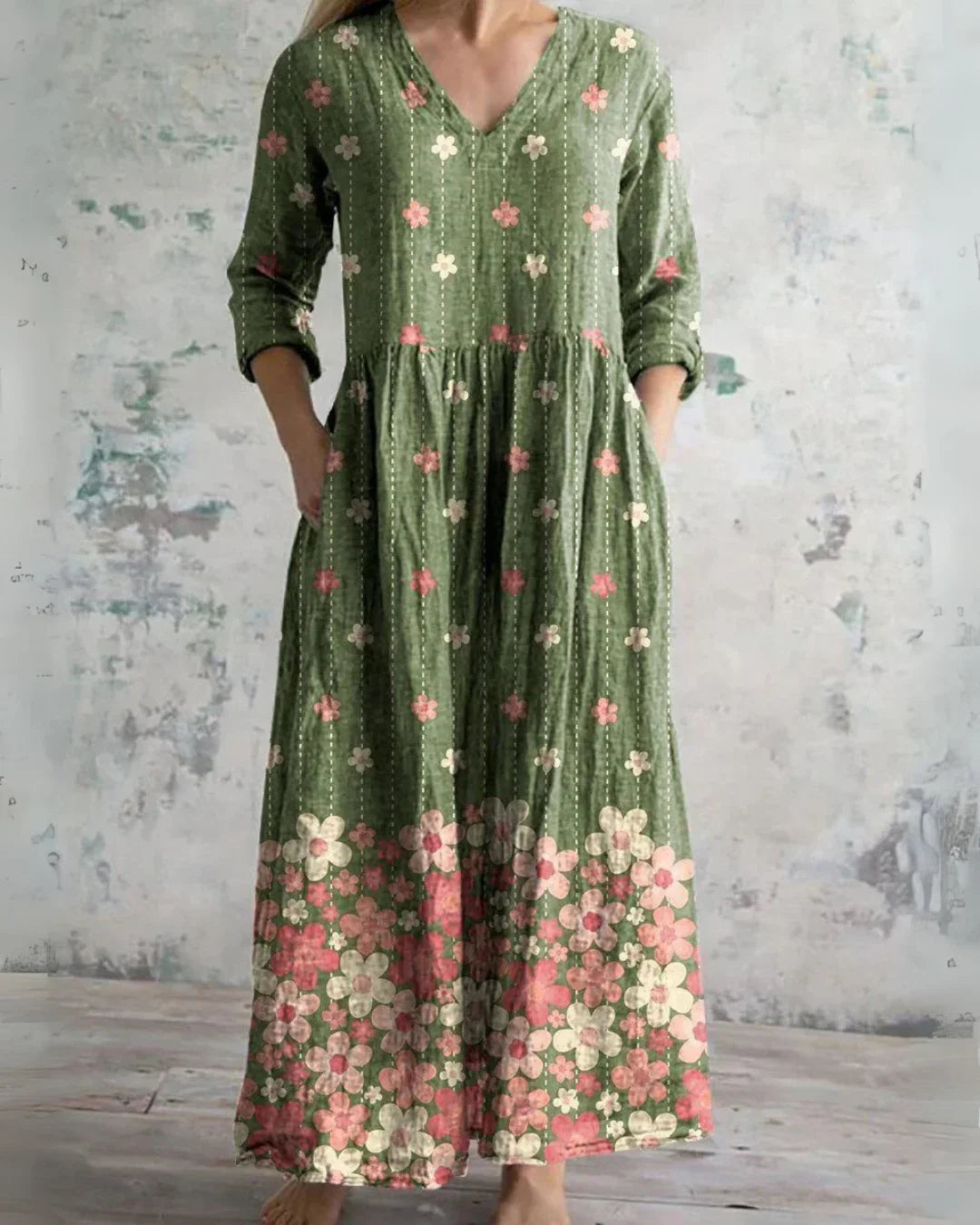 Seraphine | Vintage Floral Maxi Dress