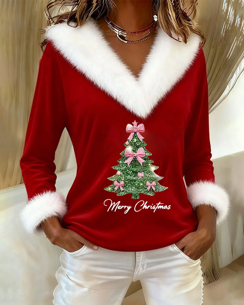Lotte™ – Warm Holiday Sweater with V-Neck