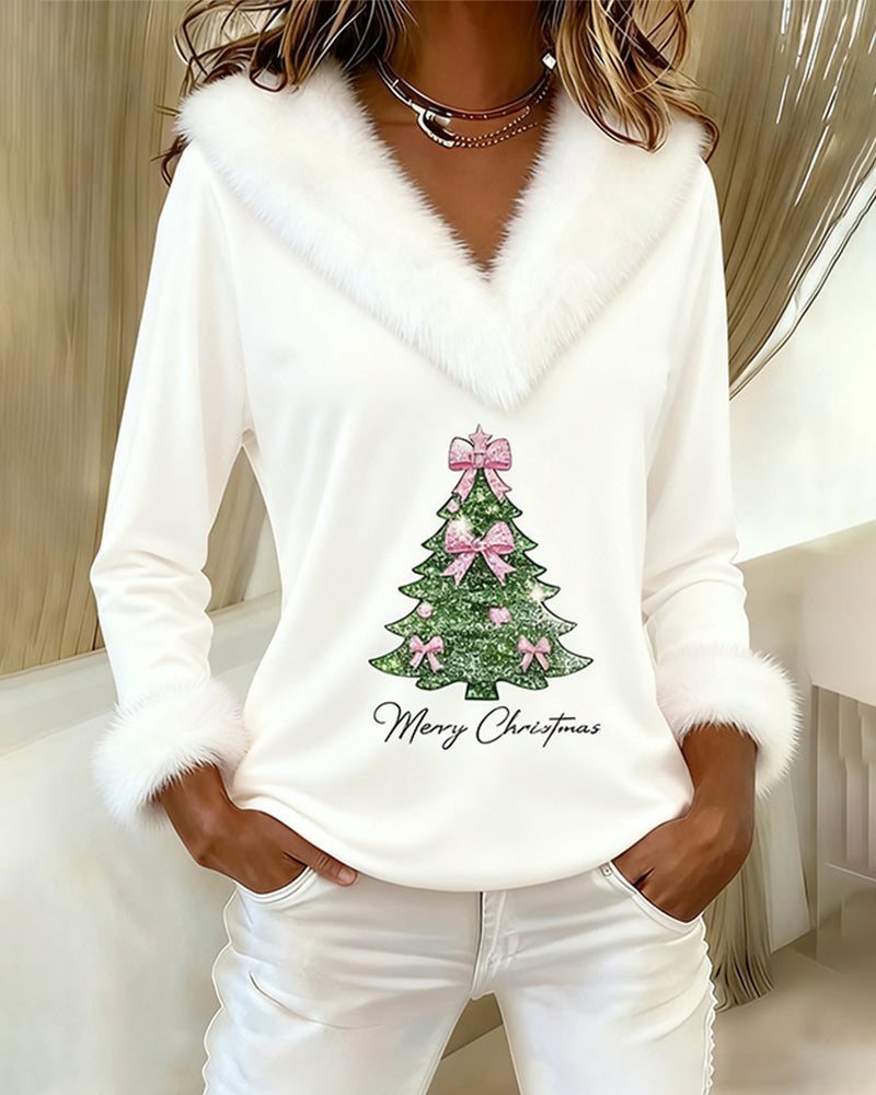 Lotte™ – Warm Holiday Sweater with V-Neck
