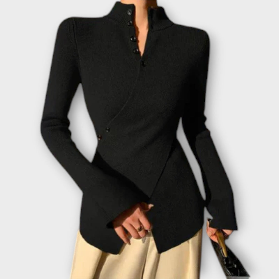 Michiko – Elegant Slim Fit Knitted Sweater