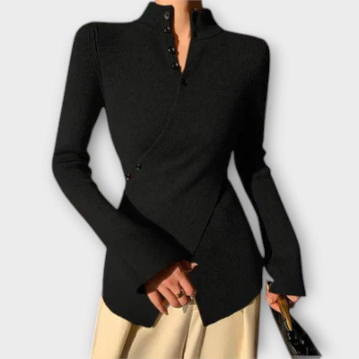 Michiko – Elegant Slim Fit Knitted Sweater