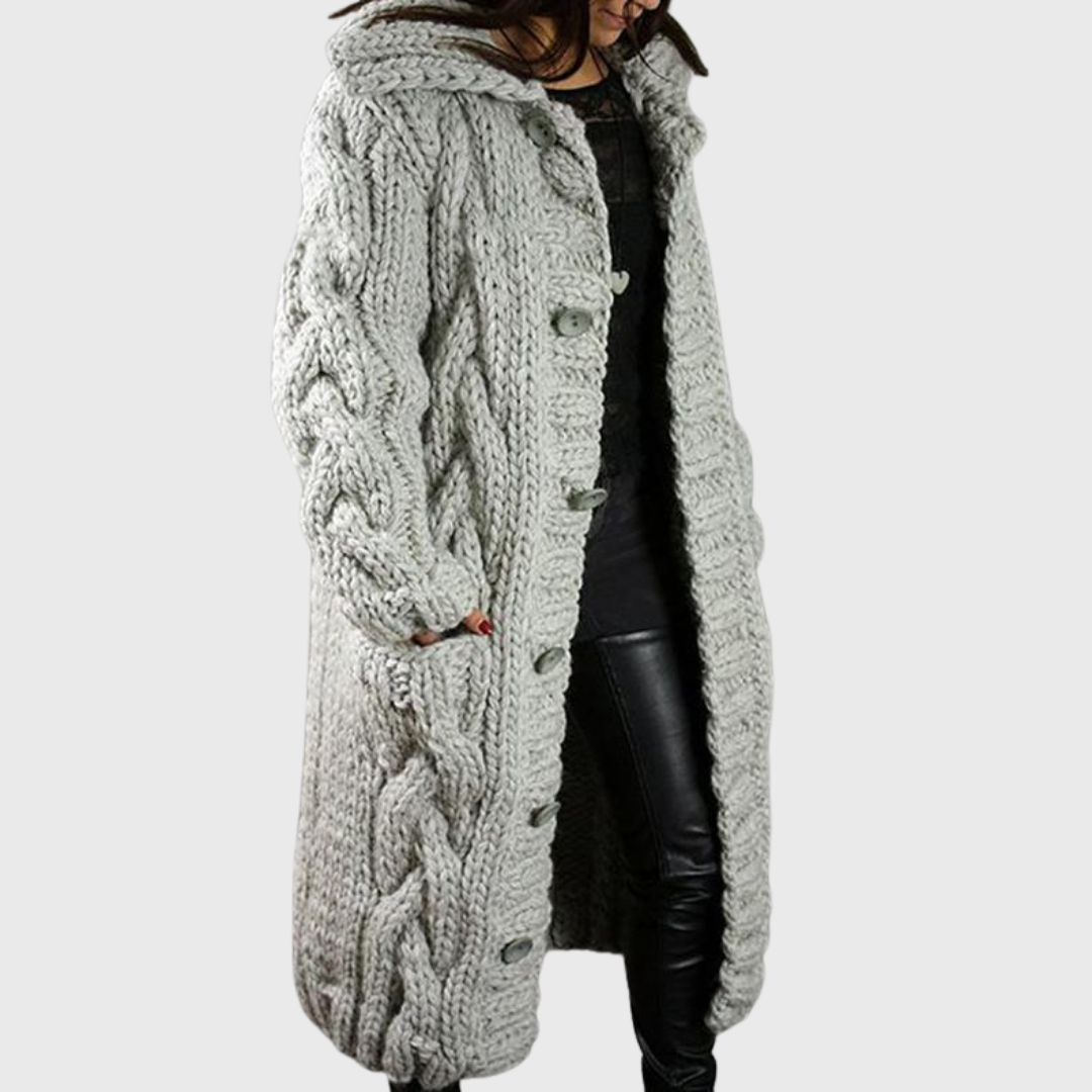 Ivanka - Elegant Cozy Coat with Belly Coverage