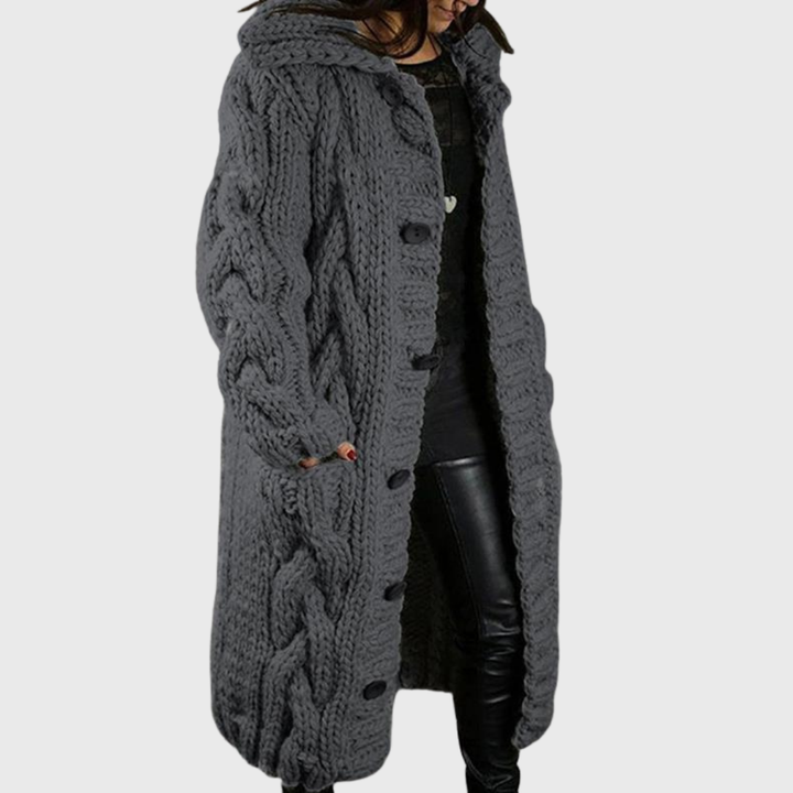 Ivanka - Elegant Cozy Coat with Belly Coverage