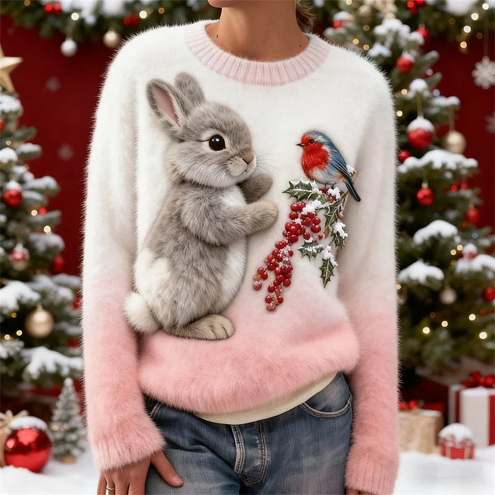 Suzette | Christmas Bunny Plush Sweater