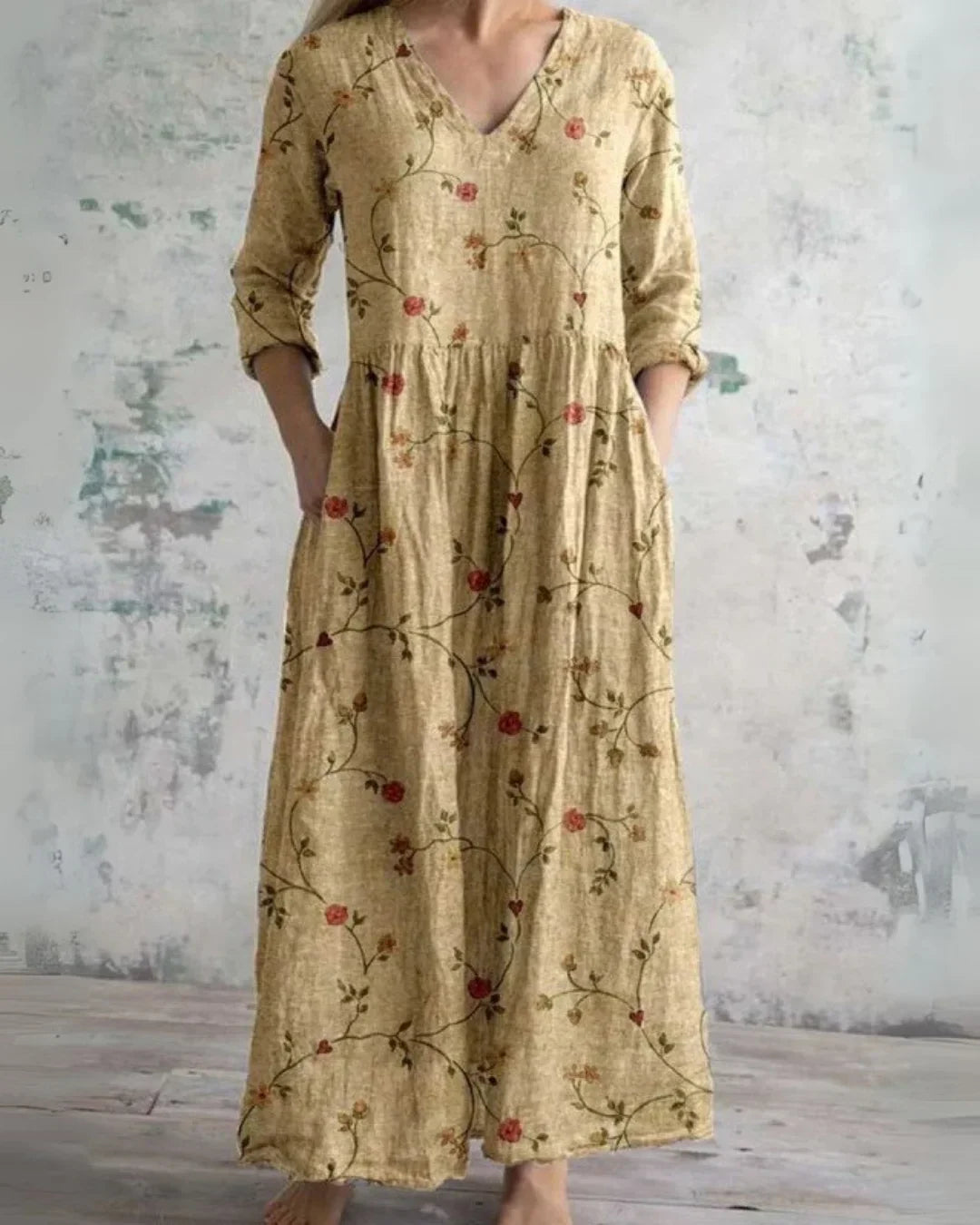Seraphine | Vintage Floral Maxi Dress