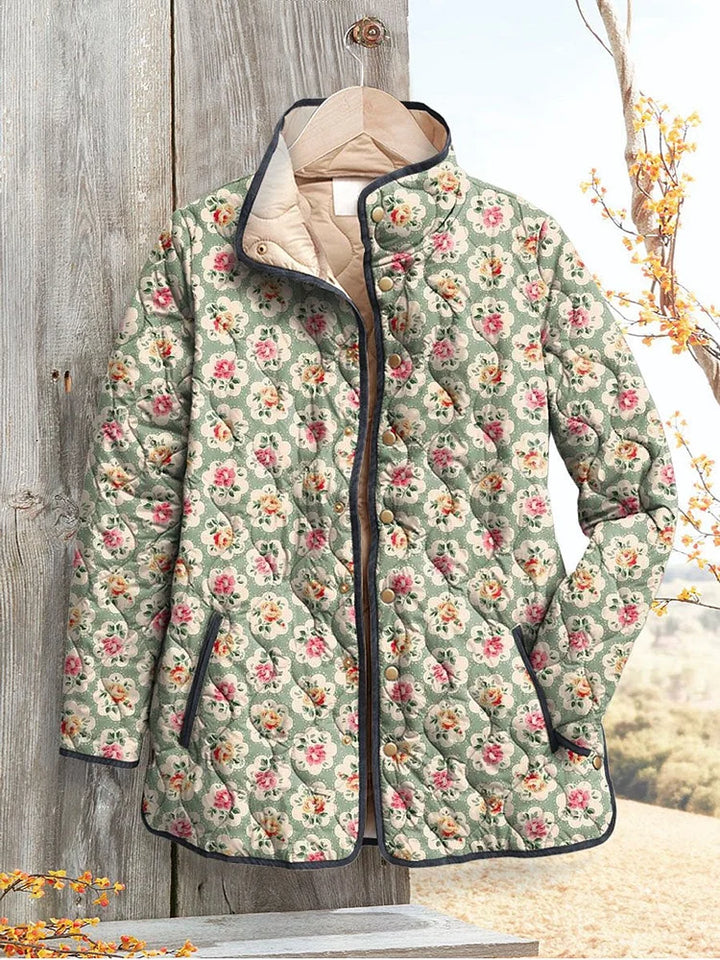 Women's Vintage Charming Jacket Art Print with Flowers (Pre-order, see description)