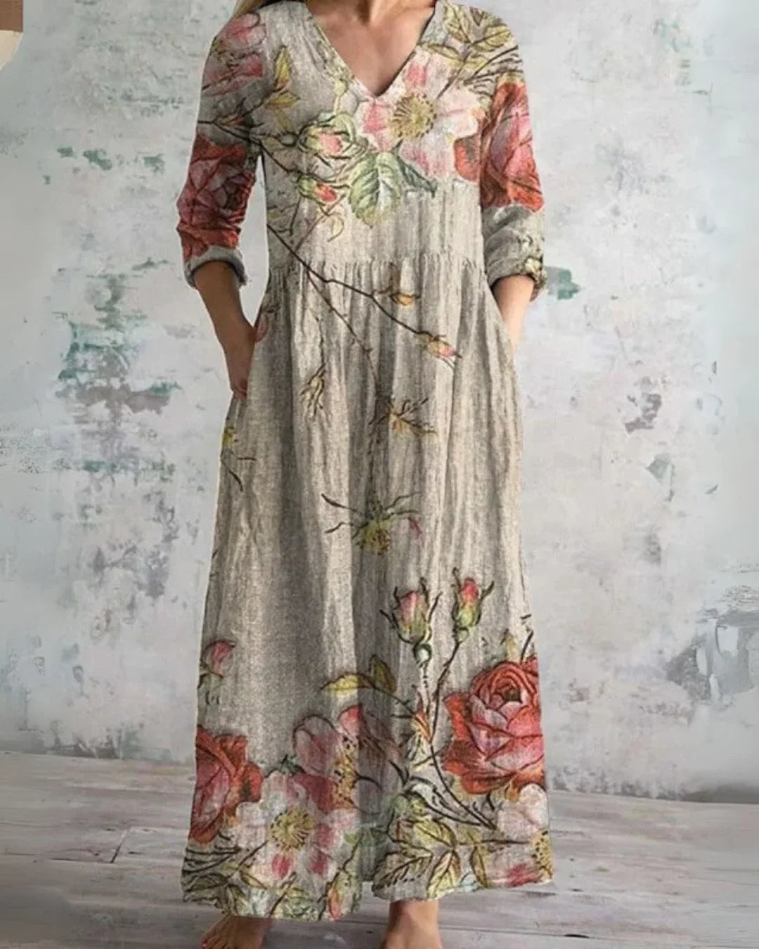 Seraphine | Vintage Floral Maxi Dress