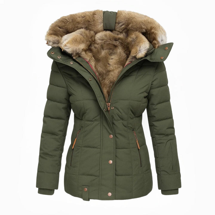 Agathe | Elegant Down Jacket with Warm Lining and Soft Hood