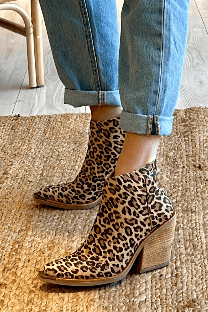Camille™ | Leopard Print Ankle Boots