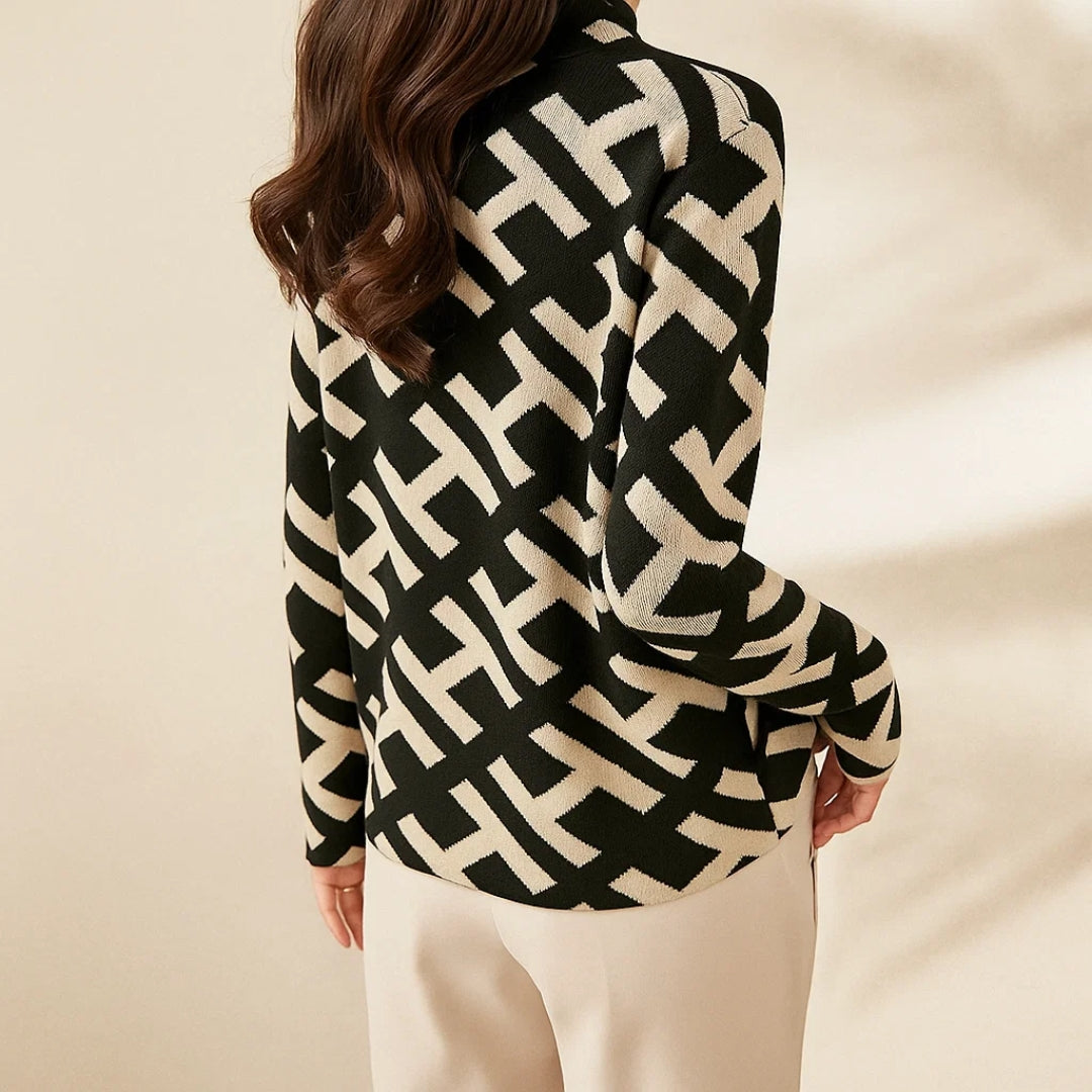 Eva™ | Geometric Alphabet Pullover