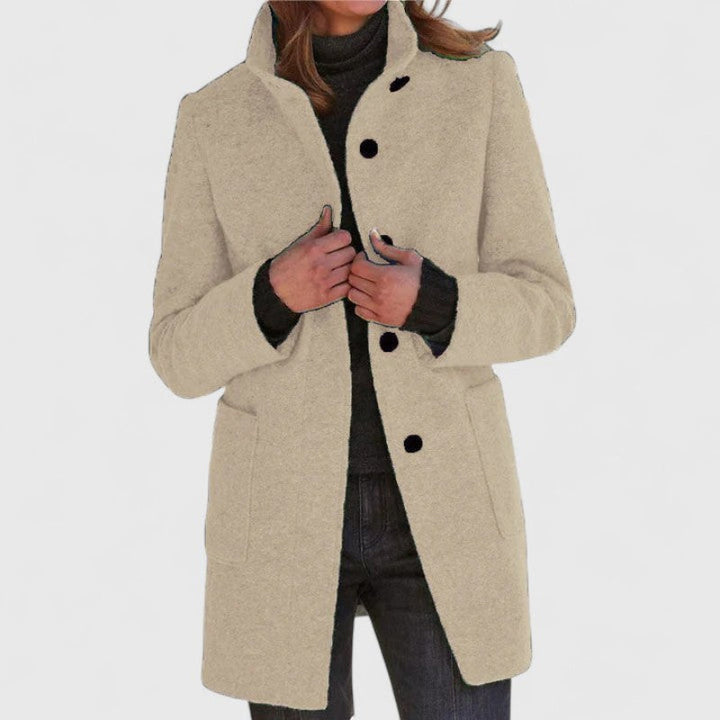 Elena | Classic Wool Blend Coat