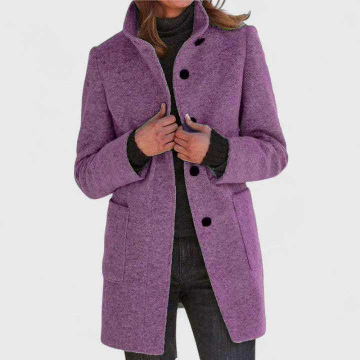 Elena | Classic Wool Blend Coat