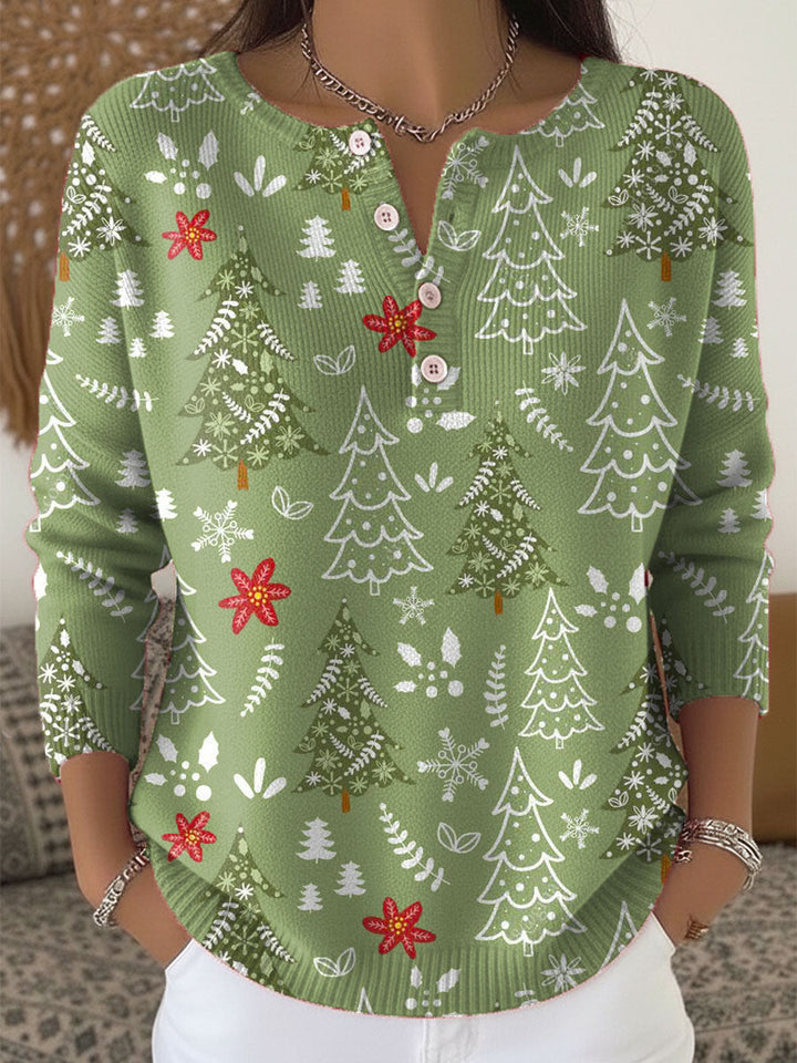 Mary – Christmas Sweater with Buttons