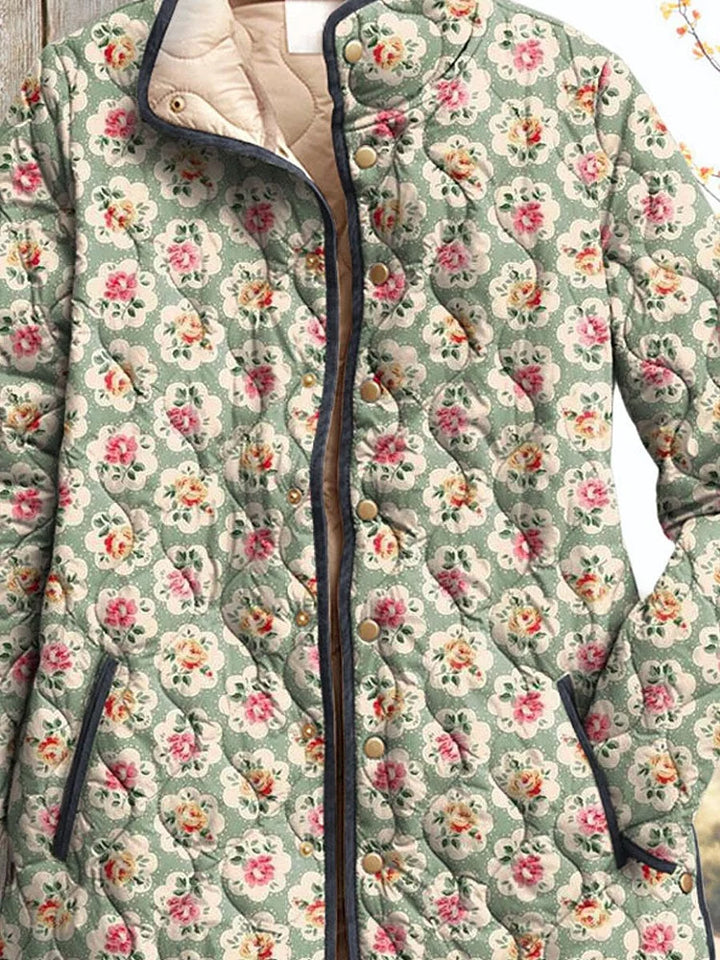 Women's Vintage Charming Jacket Art Print with Flowers (Pre-order, see description)