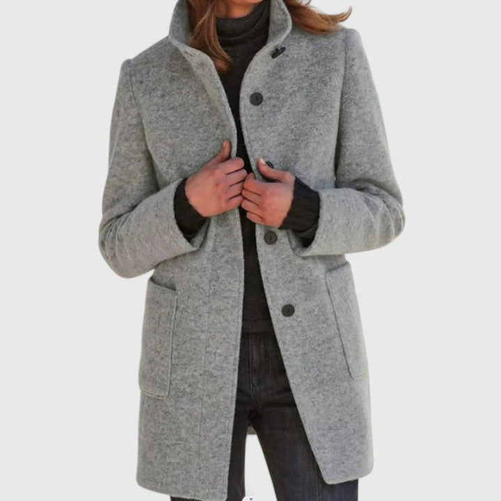 Elena | Classic Wool Blend Coat