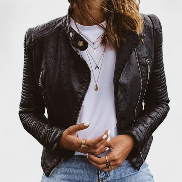 Clara - Elegant Leather Jacket
