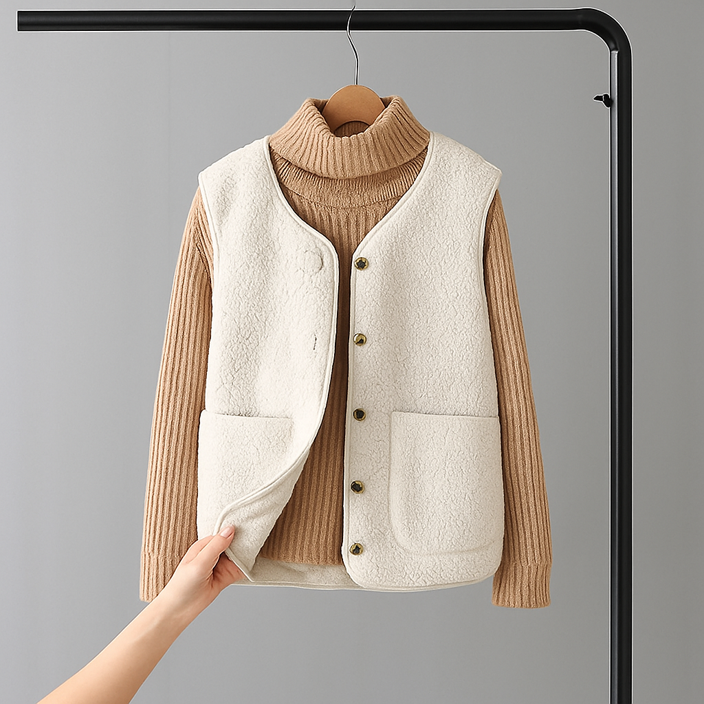 Rania - Casual Fleece Cardigan
