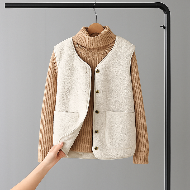 Rania - Casual Fleece Cardigan