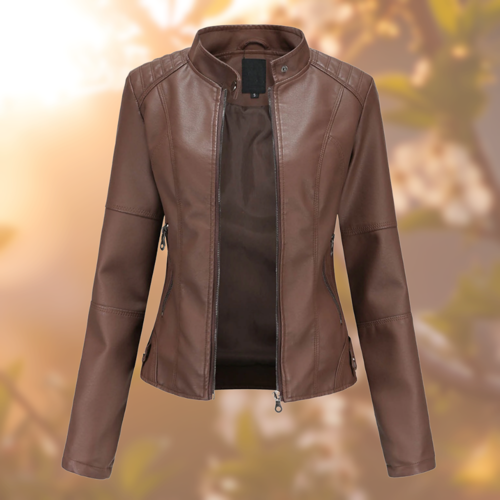 Gordana - Elegant Leather Jacket