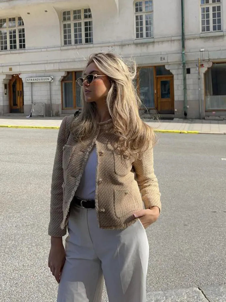 Slavenka - Chic Beige Jacket