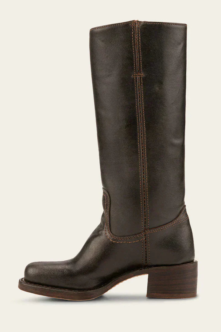 Knee-High Boots with Slim Fit and Structured Sole