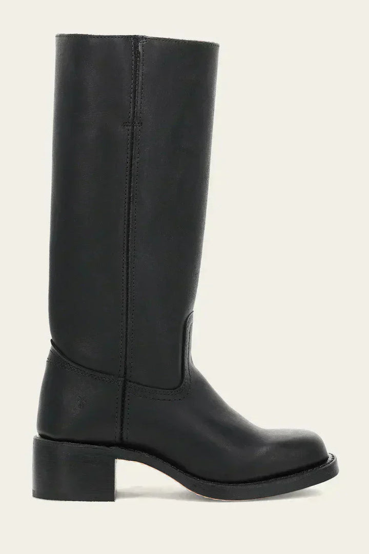 Knee-High Boots with Slim Fit and Structured Sole