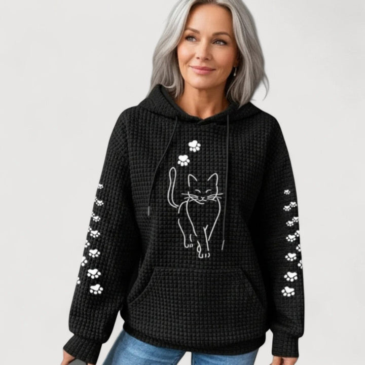 NELLY – CAT PRINT HOODIE