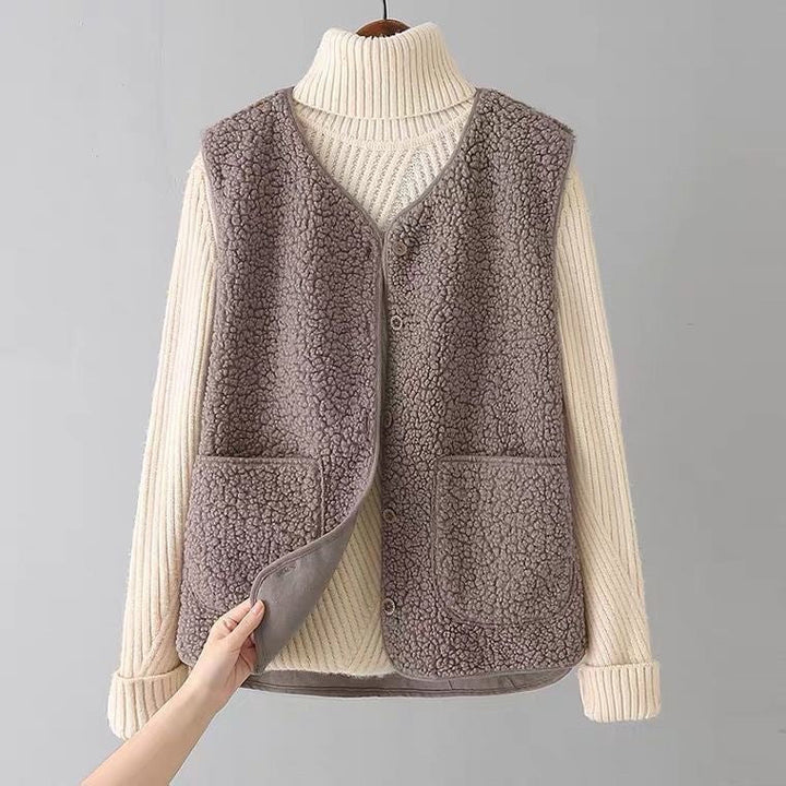 Rania - Casual Fleece Cardigan
