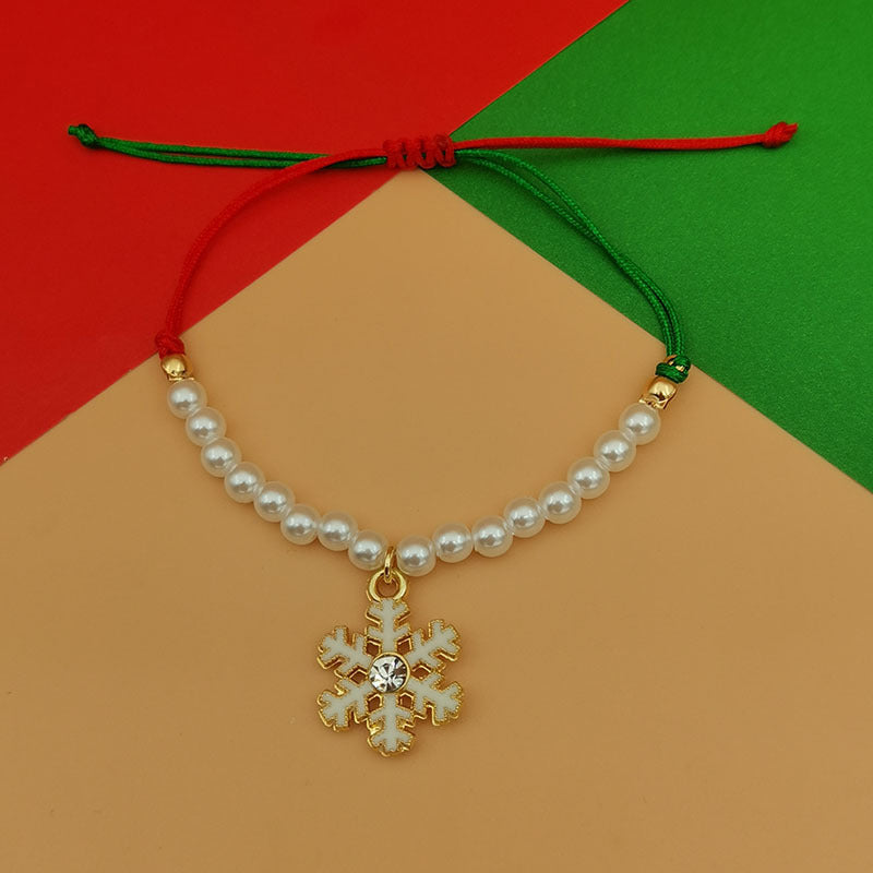 Christmas Pearl Bracelet