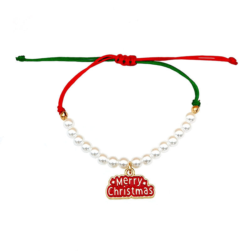 Christmas Pearl Bracelet