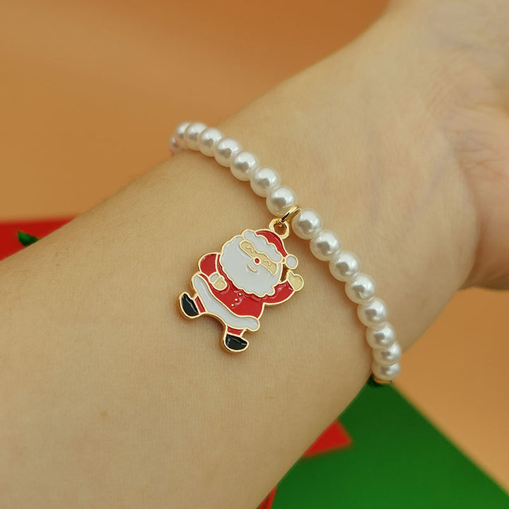 Christmas Pearl Bracelet