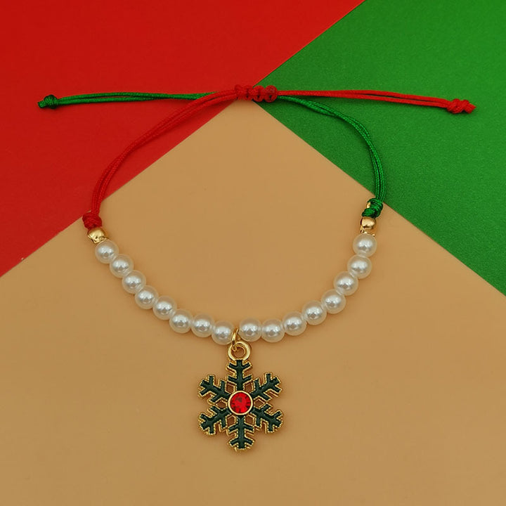 Christmas Pearl Bracelet